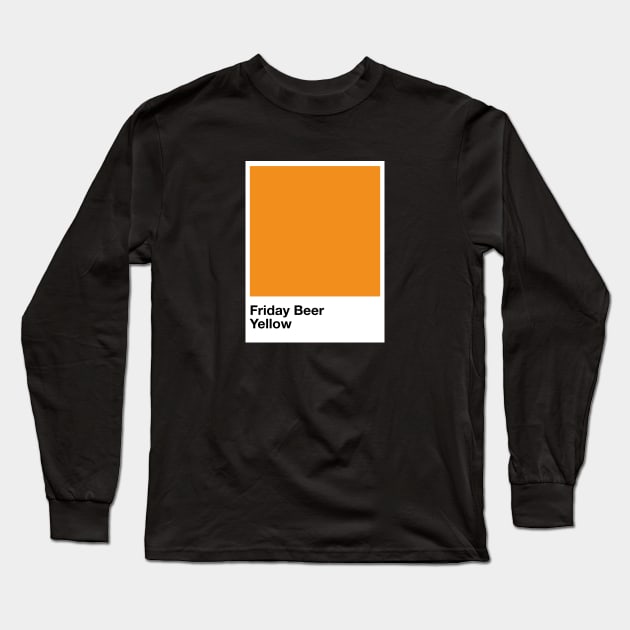 Pantone Friday Beer Long Sleeve T-Shirt by Perezzzoso
